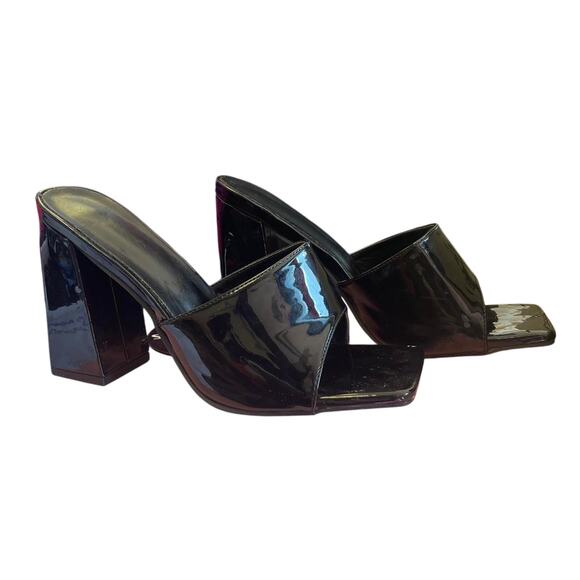 Black patent leather square toe - Picture 2 of 4